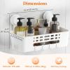 imageLifewit Shower Caddy Suction Cup 104inch Removable Shower Shelves for Inside Shower NODrilling Bathroom Organizers and Storage Rack for Shampoo Strong Vacuum Suction 2 Pack1