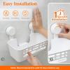 imageLifewit Shower Caddy Suction Cup 104inch Removable Shower Shelves for Inside Shower NODrilling Bathroom Organizers and Storage Rack for Shampoo Strong Vacuum Suction 2 Pack3