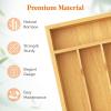 imageLifewit Silverware Drawer Organizer Expandable Utensil Tray for Kitchen Bamboo Flatware and Cutlery Holder Wood Adjustable Storage for Spoons Forks Knives Large NaturalNatural