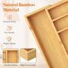 imageLifewit Silverware Drawer Organizer Expandable Utensil Tray for Kitchen Bamboo Flatware and Cutlery Holder Wood Adjustable Storage for Spoons Forks Knives Large NaturalNatural