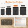 imageLifewit Silverware Drawer Organizer Tray Plastic Cutlery Storage for Kitchen Drawer Flatware and Utensil Holder Divider for Spoons Forks Knives Tableware 5 Compartment BlackBlack