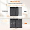 imageLifewit Utensil Drawer Organizer Expendable Cooking Silverware Tray for Kitchen Drawer Adjustable Cutlery Flatware Holder Plastic Spatula Tools and Gadgets Storage Divider 4 Compartments BlackBlack