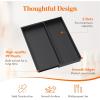 imageLifewit Utensil Drawer Organizer Expendable Cooking Silverware Tray for Kitchen Drawer Adjustable Cutlery Flatware Holder Plastic Spatula Tools and Gadgets Storage Divider 4 Compartments BlackBlack