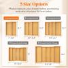 imageLifewit Utensil Organizer for Kitchen Drawer Bamboo Cooking Utensil Tray Expandable Cutlery Silverware Flatware Holder Adjustable Spatula Tools Gadgets Storage Divider Large Natural and BlackNatural