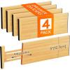 imageLifewit 6 Pack Dresser Drawer Dividers 5quot High 125155quot Bamboo Drawer Dividers for Clothes Expandable Drawers Organizer Adjustable Drawers Separators for Dresser Bedroom Bathroom Office4