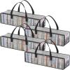 imageLifewit CD Storage Bags 2 Pack Clear PVC Plastic CD Case Holder with Handles Front Window Zipper Design Stackable Media Organizer Box for Albums Hold up to 100 Pcs CDs 50 Each4
