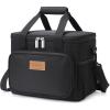 imageLifewit Large Lunch Bag Insulated Lunch Box Soft Cooler Cooling Tote for Adult Men Women Gray 24Can 15LBlack