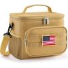 imageLifewit Tactical Lunch Box for Men Insulated Lunch Bag 9L 12Can BlackBrown