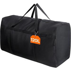 imageLifewit 120L Extra Large Storage Duffle Bag for Traveling Foldable Moving Bags with Zippers and Handles Heavy Duty Storage Bags Big Totes for Travel Camping Storage Bins with Lids for Luggage1