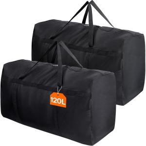 imageLifewit 120L Extra Large Storage Duffle Bag for Traveling Foldable Moving Bags with Zippers and Handles Heavy Duty Storage Bags Big Totes for Travel Camping Storage Bins with Lids for Luggage2