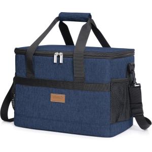 imageLifewit Cooler Bag 305060 Cans Collapsible and Insulated Large Lunch Bag Leakproof Soft Cooler Portable Tote for CampingBBQFamily Outdoor ActivitiesDark Blue