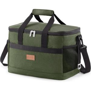 imageLifewit Cooler Bag 305060 Cans Collapsible and Insulated Large Lunch Bag Leakproof Soft Cooler Portable Tote for CampingBBQFamily Outdoor ActivitiesGreen