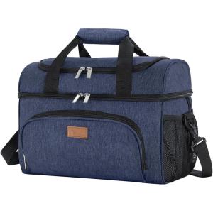 imageLifewit Insulated Cooler Bag 3248 Can Large Leakproof Beach Cooler Lightweight Portable Double Layer SoftSided Travel Ice Chest for Camping Kayaking Road Trips Grocery ShoppingBlue