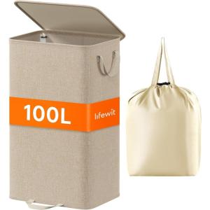 imageLifewit Large Collapsible Dirty Clothes Basket 1LBeige