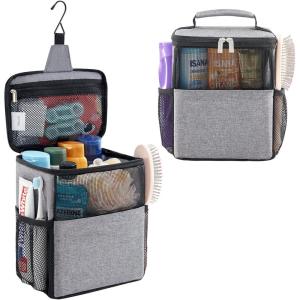 imageLifewit Mesh Shower Caddy Bag Portable College Dorm Room Essentials Caddy Tote Basket for Bathroom Gym Travel Camping Quick Dry Hanging Shower Organizer Toiletry Bag for Women Men Medium BlackGrey