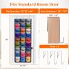 imageLifewit 1 Pack Over The Door Hat Organizer for Baseball Caps 24 Clear Deep Pockets Hat Rack Stand with 3 Hooks Hanging Hat Storage Cap Holder Hat Hanger for Protection and Display1