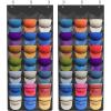 imageLifewit 1 Pack Over The Door Hat Organizer for Baseball Caps 24 Clear Deep Pockets Hat Rack Stand with 3 Hooks Hanging Hat Storage Cap Holder Hat Hanger for Protection and Display2