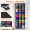 imageLifewit 1 Pack Over The Door Hat Organizer for Baseball Caps 24 Clear Deep Pockets Hat Rack Stand with 3 Hooks Hanging Hat Storage Cap Holder Hat Hanger for Protection and Display1