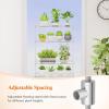imageLifewit 3Tier Window Plant Shelves 15 inch Acrylic Adjustable Hanging Floating Shelf Window Sill Extender for Indoor Succulent Plants Micro Greens Seed Starter Pots Herb Planters1