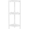 imageLifewit 4 Tier Floor Standing Shower Caddy Corner Plastic Bathroom Organizer Shelf Rack for Storage Shampoo Body Wash Care Skincare BlackWhite