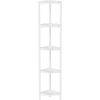 imageLifewit 4 Tier Floor Standing Shower Caddy Corner Plastic Bathroom Organizer Shelf Rack for Storage Shampoo Body Wash Care Skincare BlackWhite