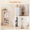 imageLifewit 4 Tier Floor Standing Shower Caddy Corner Plastic Bathroom Organizer Shelf Rack for Storage Shampoo Body Wash Care Skincare BlackWhite