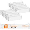 imageLifewit 9 Pack Drawer Dividers 4quot High 105165quot Dresser Drawer Divider Adjustable Drawer Organizers for Clothes Plastic Drawers Separators for Dresser Bedroom Bathroom Kitchen Office12