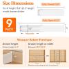 imageLifewit 9 Pack Drawer Dividers 4quot High 105165quot Dresser Drawer Divider Adjustable Drawer Organizers for Clothes Plastic Drawers Separators for Dresser Bedroom Bathroom Kitchen Office9