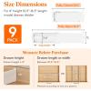 imageLifewit 9 Pack Drawer Dividers 4quot High 105165quot Dresser Drawer Divider Adjustable Drawer Organizers for Clothes Plastic Drawers Separators for Dresser Bedroom Bathroom Kitchen Office9