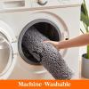 imageLifewit Chenille Indoor Doormat Traps Mud and Water Non Slip LowProfile Rug Doormats for Muddy Shoes and Dog Paws Machine Washable Doormat for Pet Entry Back Door Mud Room 24  36 in GreyGrey