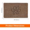 imageLifewit Chenille Indoor Doormat Traps Mud and Water Non Slip LowProfile Rug Doormats for Muddy Shoes and Dog Paws Machine Washable Doormat for Pet Entry Back Door Mud Room 24  36 in GreyBrown