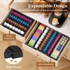 imageLifewit Coffee Pod Holder Drawer Organizer Expandable Coffee Pods Storage Drawers Insert for Tea Bags Bar Organizer Compatible with K Cup Nespresso OriginalLine VertuoLine Capsules Black