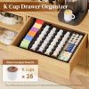 imageLifewit Coffee Pod Holder Drawer Organizer Expandable Coffee Pods Storage Drawers Insert for Tea Bags Bar Organizer Compatible with K Cup Nespresso OriginalLine VertuoLine Capsules Black