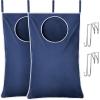 imageLifewit Over Door Laundry Hamper Large Collapsible Hanging Laundry Hamper Hanging Laundry Basket Bag for Bathroom Bedroom Dirty Clothes Storage Organizer Light GrayDark Blue