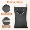 imageLifewit Over Door Laundry Hamper Large Collapsible Hanging Laundry Hamper Hanging Laundry Basket Bag for Bathroom Bedroom Dirty Clothes Storage Organizer Light GrayDark Gray