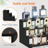 imageLifewit Plastic 12 Inch Dark Cologne Stand Step Perfume Organizer Toolfree Assembly Display Stand Shelf for Fragrance Skincare Figurine Dessert Use for Vanity Tabletop Cabinet 1Set2