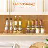 imageLifewit Plastic 2 Pack 3Tier Spice Rack Clear Spice Organization for Cabinet Counter Organizer Shelf for Condiment Seasoning Syrup Liquor Medicine and Perfume for Kitchen Pantry Bar BathClear