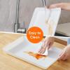 imageLifewit Plastic Serving Tray for Party Supplies 15quot x 10quot White Trays for Serving Food Reusable Large Platter for Buffet Fruit Dessert Snack Veggie Kitchen and Outdoor Use Rectangle 3 PcsWhite