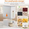 imageLifewit Rice Container 254 Lbs Rice Dispenser with Measuring Cup Cereal Containers Storage Sealed Moisture Proof Rice Bucket Dry Food Grain Flour Soybean for Kitchen Pantry Household WhiteWhite