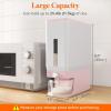 imageLifewit Rice Container 254 Lbs Rice Dispenser with Measuring Cup Cereal Containers Storage Sealed Moisture Proof Rice Bucket Dry Food Grain Flour Soybean for Kitchen Pantry Household WhitePink