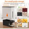 imageLifewit Rice Container 254 Lbs Rice Dispenser with Measuring Cup Cereal Containers Storage Sealed Moisture Proof Rice Bucket Dry Food Grain Flour Soybean for Kitchen Pantry Household WhiteBlack