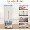 imageLifewit Rice Container 254 Lbs Rice Dispenser with Measuring Cup Cereal Containers Storage Sealed Moisture Proof Rice Bucket Dry Food Grain Flour Soybean for Kitchen Pantry Household WhiteLight Grey