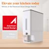 imageLifewit Rice Container 254 Lbs Rice Dispenser with Measuring Cup Cereal Containers Storage Sealed Moisture Proof Rice Bucket Dry Food Grain Flour Soybean for Kitchen Pantry Household WhiteWhite