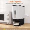 imageLifewit Rice Container 254 Lbs Rice Dispenser with Measuring Cup Cereal Containers Storage Sealed Moisture Proof Rice Bucket Dry Food Grain Flour Soybean for Kitchen Pantry Household WhiteBlack