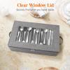 imageLifewit Silverware Storage Box Flatware Organizer with Zipper Lid 5 Compartment Cutlery Case with Adjustable Divider and Handle Utensil Container for Spoon Fork Knives Tableware Gray 1 Pack2