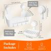 imageLifewit Suction Cup Shower Caddy  Soap Dish Removable 108inch Basket and Bar Soap Holder for Inside Shower NODrilling Bathroom Kitchen Organizers and Storage Rack for Shampoo 1 Set2 Small Shower Caddy Set