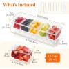 imageLifewit Taco Bar Serving Set for Party with 5 Containers25 Cup ampamp Components Large Ice Chilled Condiment Caddy Organizer Garnish Serving Tray Platter for Mimosa Bar Accessories Fruit Salad Food1
