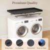 imageLifewit Washer Dryer Countertop Spice Type 54quot Length x 275quot Width Melamine Covers with Edge Rails for The Top Laundry Room Storage and Organization BlackBlack
