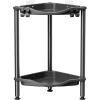 imageLifewit 4 Tier Floor Standing Shower Caddy Corner Plastic Bathroom Organizer Shelf Rack for Storage Shampoo Body Wash Care Skincare BlackBlack