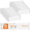 imageLifewit 9 Pack Drawer Dividers 4quot High 105165quot Dresser Drawer Divider Adjustable Drawer Organizers for Clothes Plastic Drawers Separators for Dresser Bedroom Bathroom Kitchen Office14